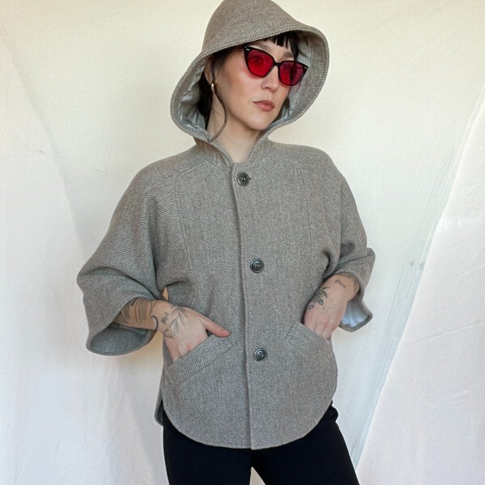 Lover Wool Cropped Peacoat